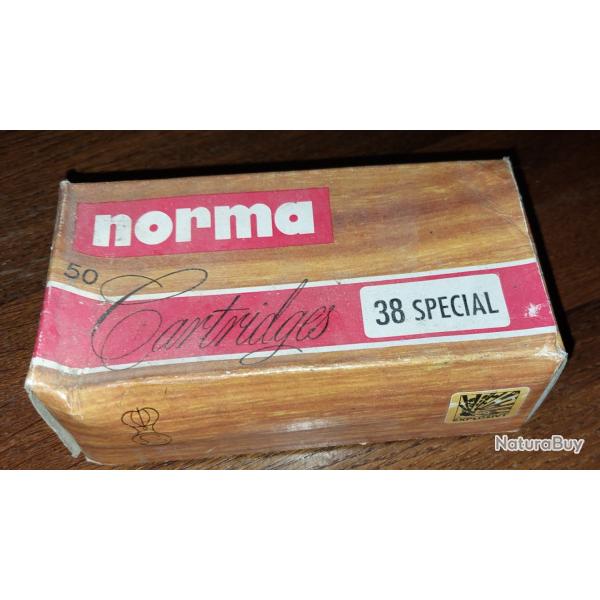 Boite vide de munitions - Norma 38 special WC plomb 158grains