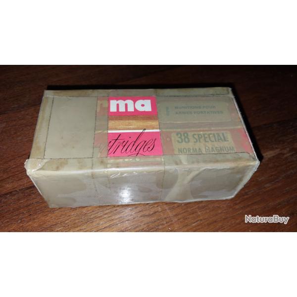 Boite vide de munitions - Norma 38 special HP 110 grains - scotch�