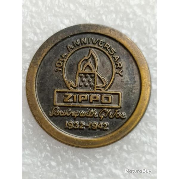 PINS BRIQUET ZIPPO AMERICAN CLASSIC 10eme ANNIVERSAIRE 1932-1942