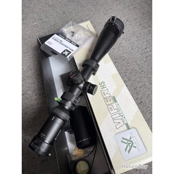 VORTEX VIPER HS-T 6-24X50+vortex Pro Series collier+Bonnette Objectif+Niveau � bulle