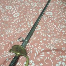 EPEE D'OFFICIER DU SERVICE DE SANTE MODELE 1884