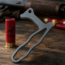 Drapeau de chambre vide calibre 12 - Indicateur de s&eacute;curit&eacute; fusil - Gris