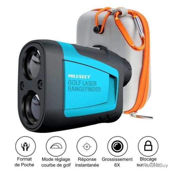 Haute Pr�cision T�l�m�tre Laser Chasse PF210 600m 6X Sacoche Outdoor Compact