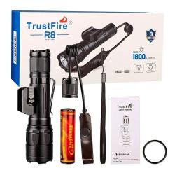 Lampe Torche 1800LM *Ench&egrave;re* Outdoor Tactique Randonn&eacute;e Batterie 18650 Incluse Robuste