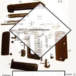 &eacute;clate des pi&egrave;ces de pistolet RUBY 1915 (envoi par mail) - VENDU PAR JEPERCUTE (m2782)