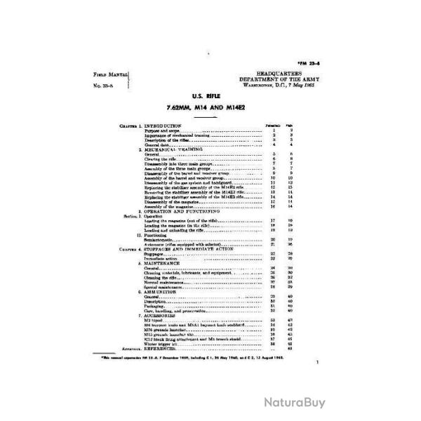 notice NORINCO M14 (envoi par mail) - VENDU PAR JEPERCUTE (m2783)