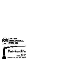 3 notices + &eacute;clat&eacute;s fusil MOSIN NAGANT (envoi par mail) - VENDU PAR JEPERCUTE (m2784)
