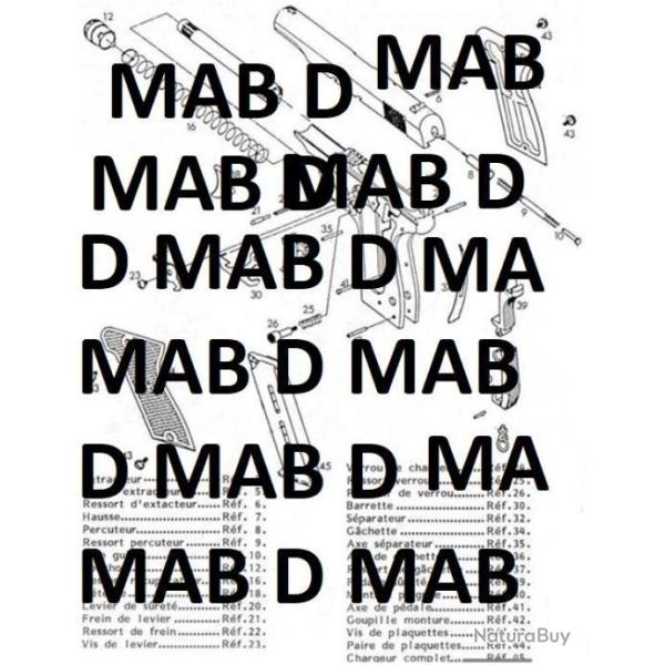 �clat� pistolet MAB D (envoi par mail) - VENDU PAR JEPERCUTE (m2786)