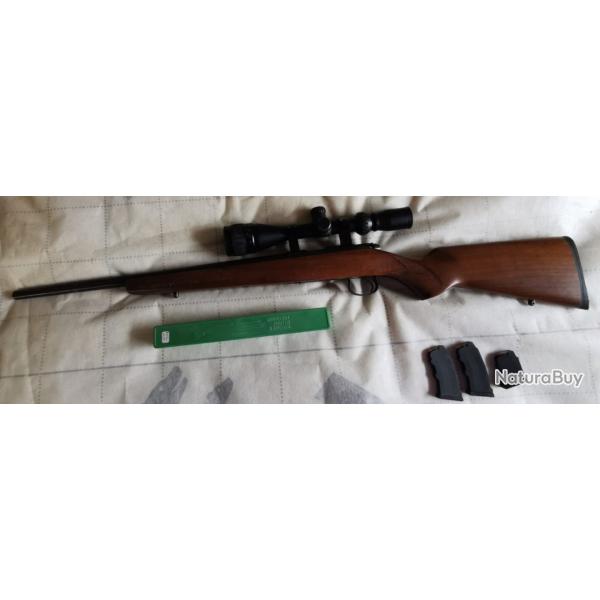 carabine 22LR CZ 452 ZKM varmint avec lunette et mallette de transport