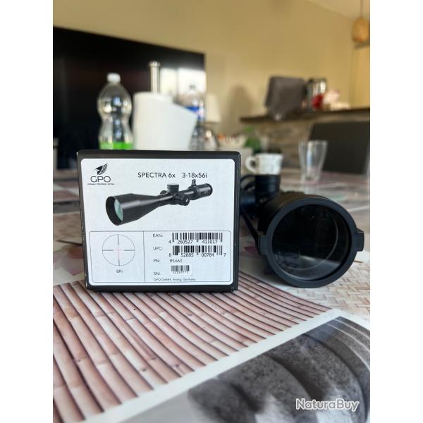 LUNETTE GPO SPECTRA 3-18X56I RETICULES LUMINEUX