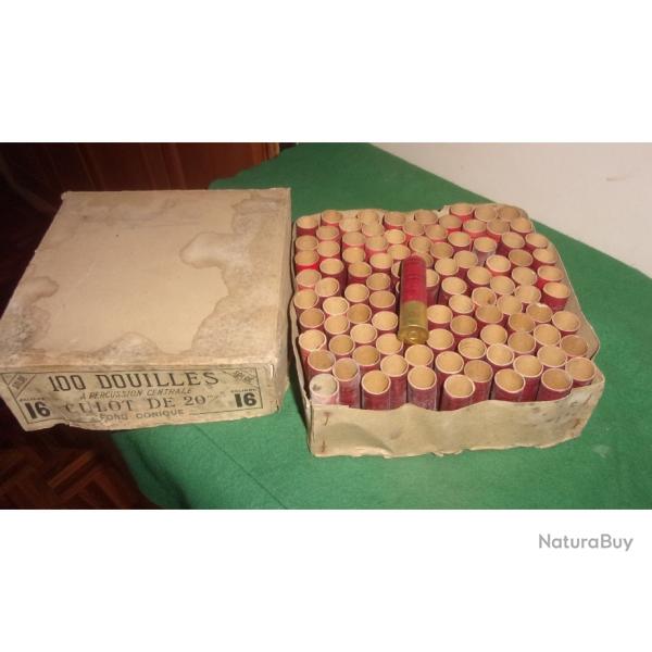 Douilles Cal 16 en carton amorc� (lot n�2)