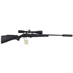 OP22 OCCASION - CARABINE CZ 452 SYNTHETIQUE CAL.22LR + LUNETTE JSR 4-16x44 + MODERATEUR