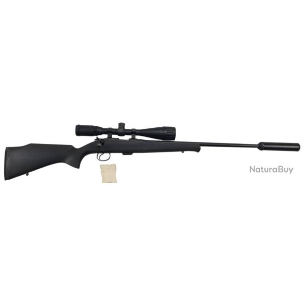 OP22 OCCASION - CARABINE CZ 452 SYNTHETIQUE CAL.22LR + LUNETTE JSR 4-16x44 + MODERATEUR
