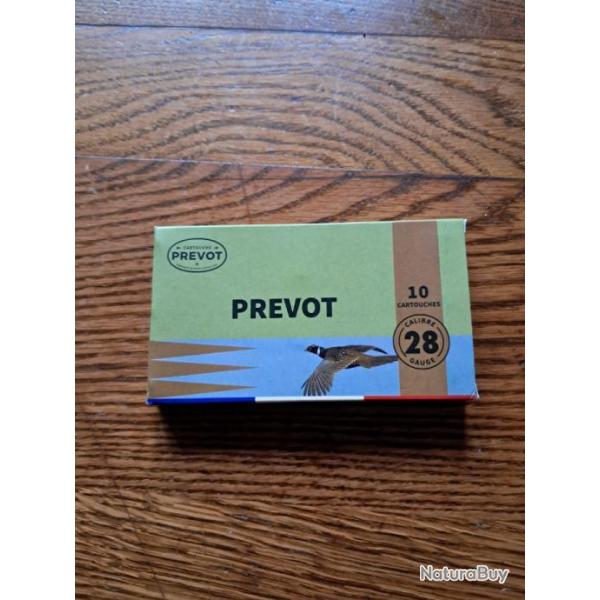 1 BOITE DE 10 CARTOUCHES PREVOT CAL.28/70 N� 8/9