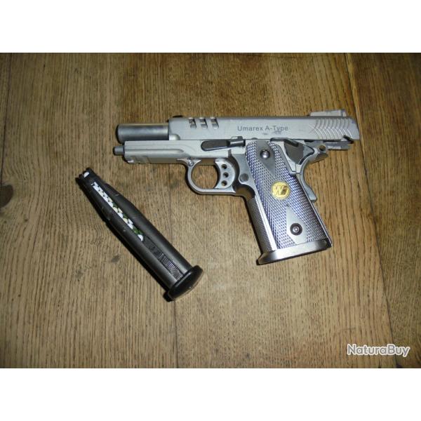 PISTOLET UMAREX FUL METAL CHARGEUR 25 COUP A GAZ