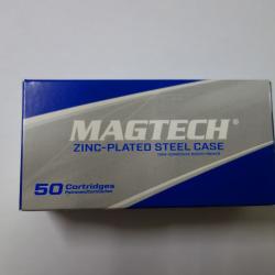 Offre flash B ! CARTOUCHES MAGTECH Cal 9x19 FMJ ZINC-PLATED STEEL CASE 124GR