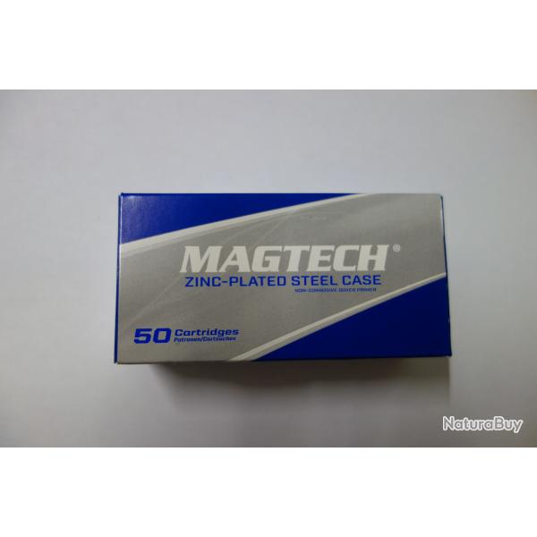 Offre flash B ! CARTOUCHES MAGTECH Cal 9x19 FMJ ZINC-PLATED STEEL CASE 124GR