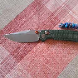 Trivisa Couteau pliant Crossbar / Axislock micarta assist&eacute;
