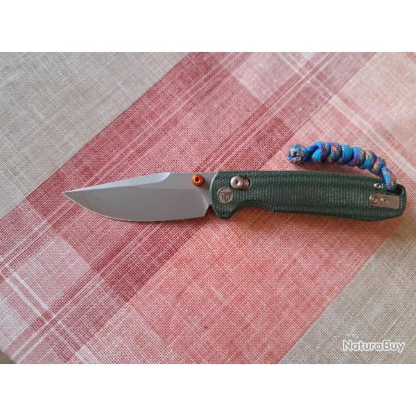 Trivisa Couteau pliant Crossbar / Axislock micarta assist�