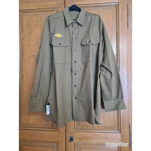 Chemise avec bavette US   WW2