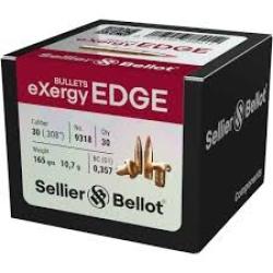Ogives Sellier & Bellot eXergy EDGE sans plomb en boite de 30