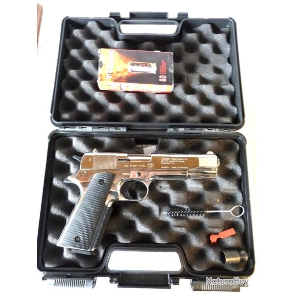 Pistolet Alarme 9mm COLT 1911 A1 GOVERNMENT CHROME 8 COUPS UMAREX
