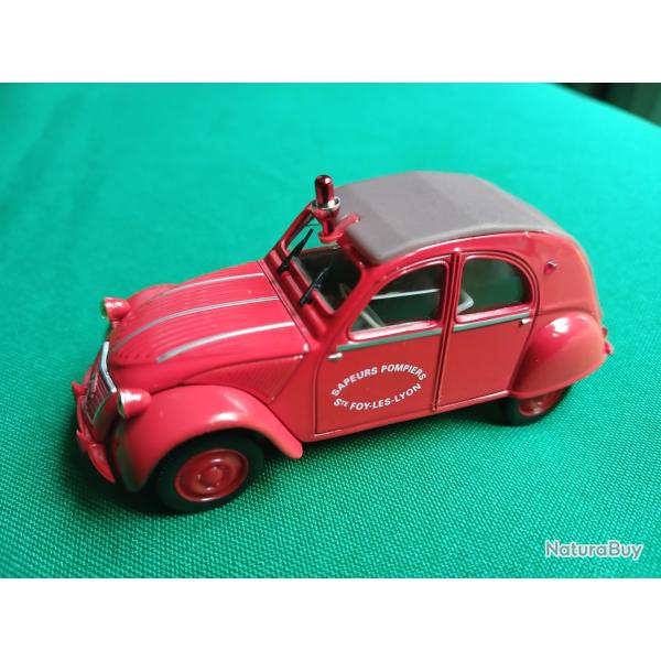 miniature 2 cv  pompier et militaire  NOREV