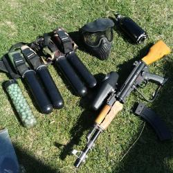 Pack Paintball Tippmann A5 Custom AK47 Bois - Pr&ecirc;t &agrave; jouer !