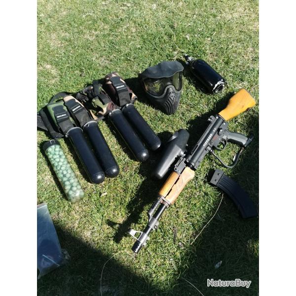 Pack Paintball Tippmann A5 Custom AK47 Bois - Pr�t � jouer !