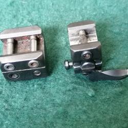 Montage pivotant pour les lunettes avec rail.