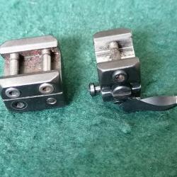 Montage pivotant pour les lunettes avec rail.