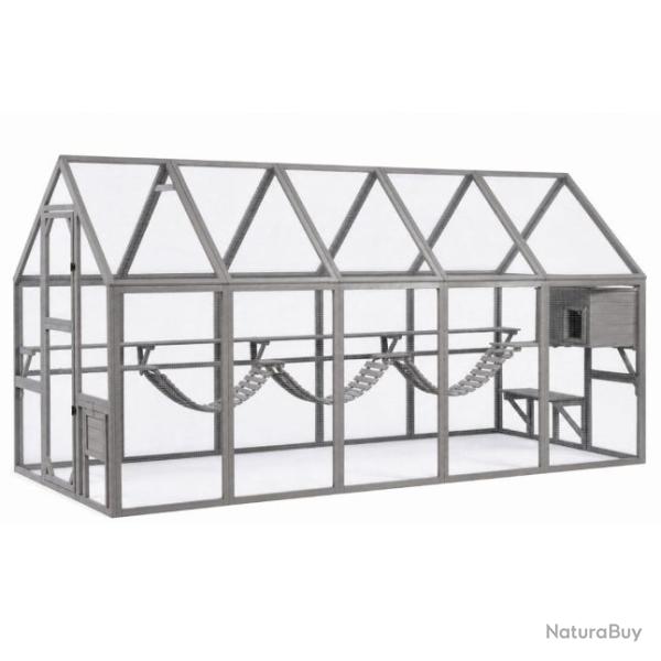 Enclos Mansion Run poules 6,58m� enclos grillag� parc en bois massif avis cielterre-commerce