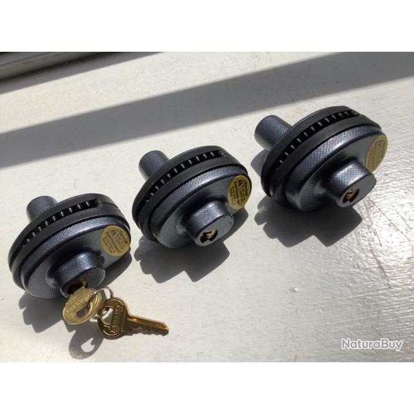 Lot de 3 verrous de pontet Masterlock neufs