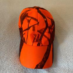 Casquette camouflage orange