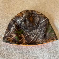 Bonnet orange r&eacute;versible vert