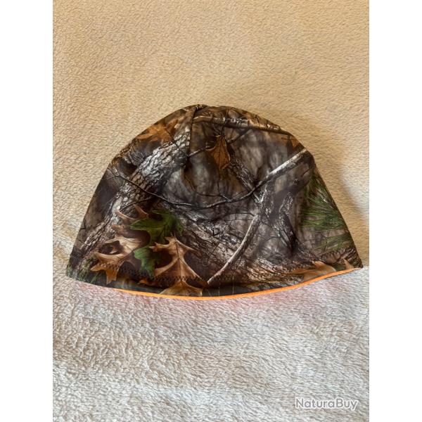 Bonnet orange r�versible vert