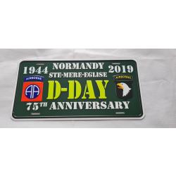 Plaque  souvenir 75&deg; anniversaire du d&eacute;barquement  ( 1 )