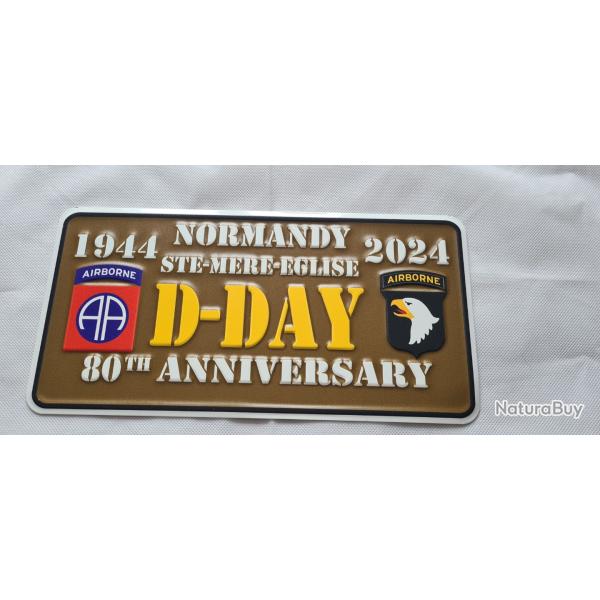 Plaque  souvenir  80� anniversaire du d�barquement  (  2 )