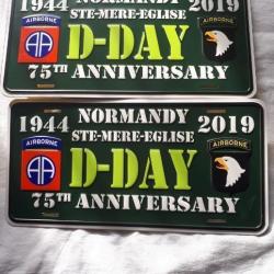 2 Plaques  souvenir 75&deg; anniversaire du d&eacute;barquement   ( 2 )