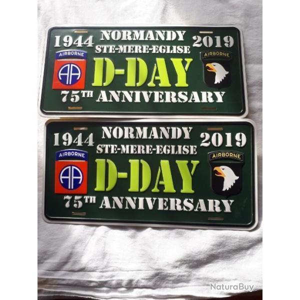 2 Plaques  souvenir 75� anniversaire du d�barquement   ( 2 )