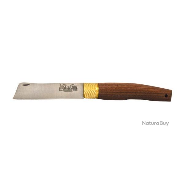 Couteau pliant Jos� Da Cruz planalto greffoir inox lame 84mm manche noyer am�ricain