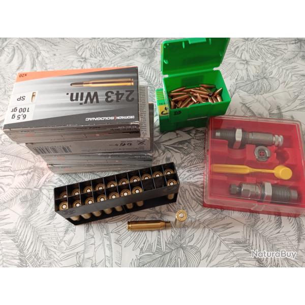 Kit de rechargement pour 243 win