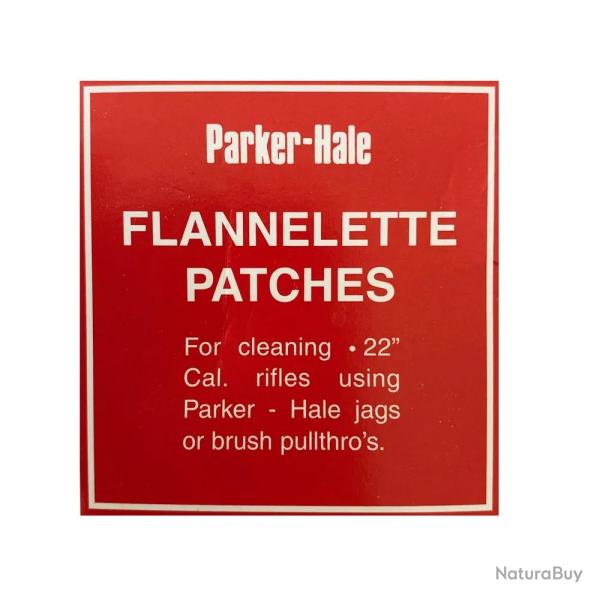 75 patchs de nettoyage en flannelle Parker Hale cal .22