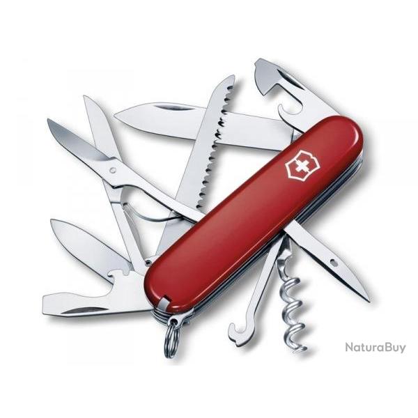 VICTORINOX HUNTSMAN ROUGE - Couteau outdoor 15 fonctions