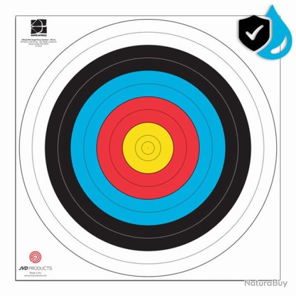 Blason FITA Waterproof 80 cm - JVD