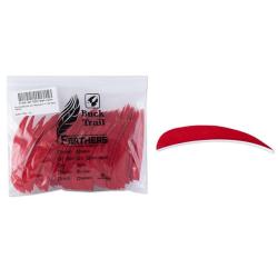 Plume Naturelle Parabolique 5" - Buck Trail - Rouge