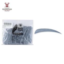 Plume Naturelle Parabolique 5" - Gris / Buck Trail