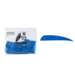 Plume Naturelle Parabolique Uni 3" - Bleu / Buck Trail