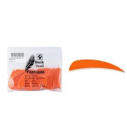 Plume Naturelle Parabolique Uni 3" - Orange / Buck Trail
