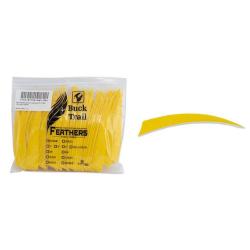 Plume Naturelle Shield 5"- Buck Trail - Jaune